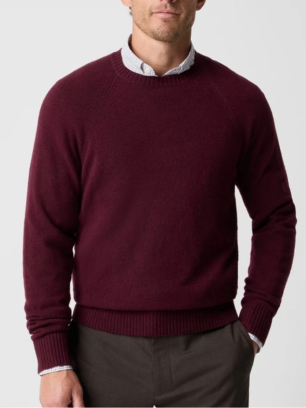 J.Crew Factory Men L Crewneck Sweater In Supersoft Lambswool Blend NWT